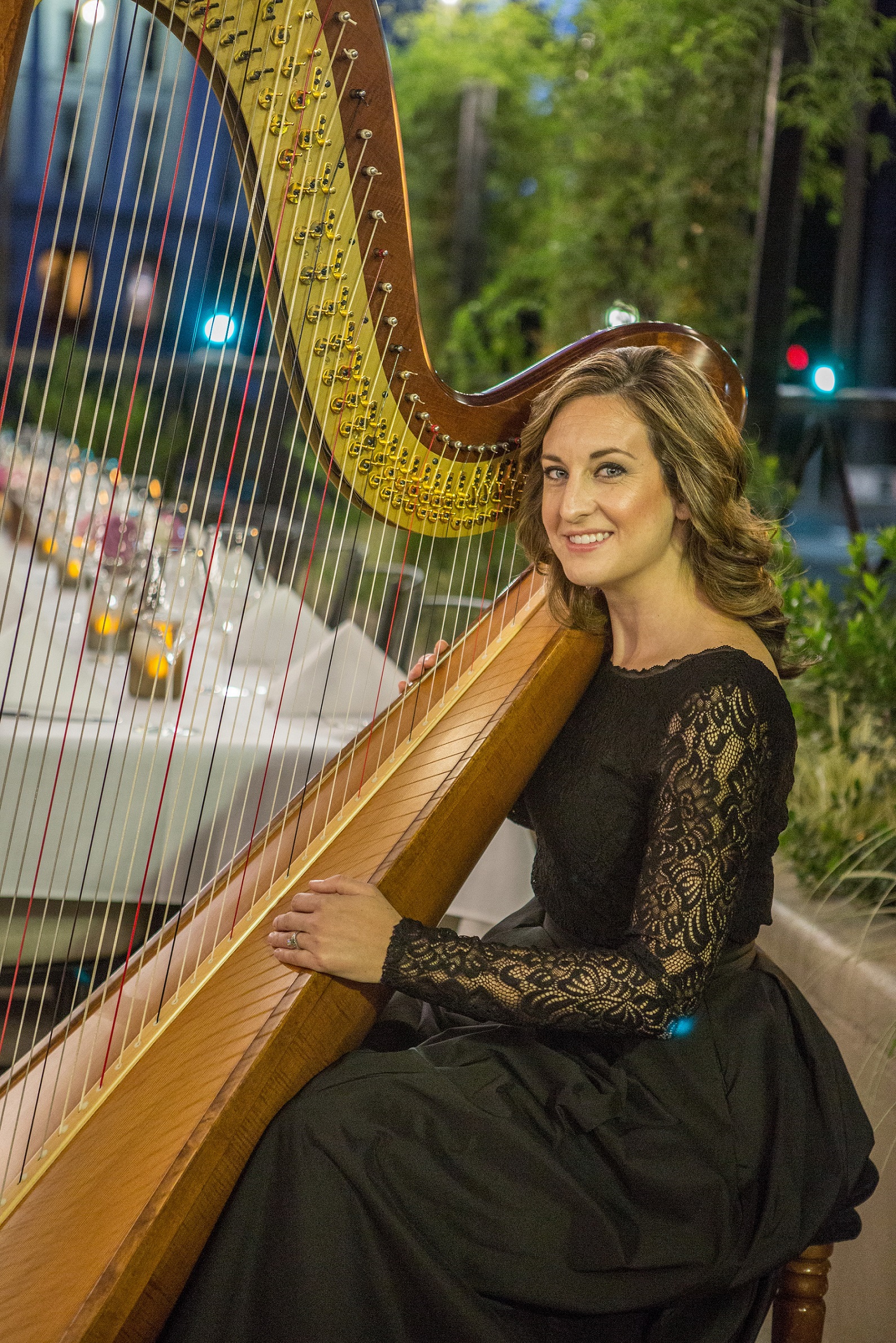Lauren C. Sharkey, harpist
